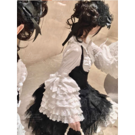 Kawaii Lace Hime Sleeve Lolita Blouse 2.0 by Dress Lolita (DLT04)